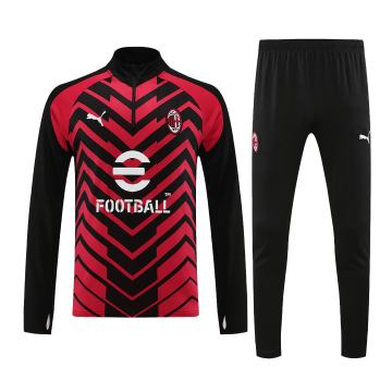 AC Milan 2023-24 Red&Black Soccer Sweatshirt + Pants Men's