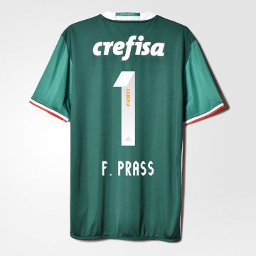 2016-17 Palmeiras Home Green Football Jersey Shirts F. Prass #1