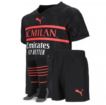 AC Milan 2021-22 Third Kid's Soccer Jersey+Short+Socks