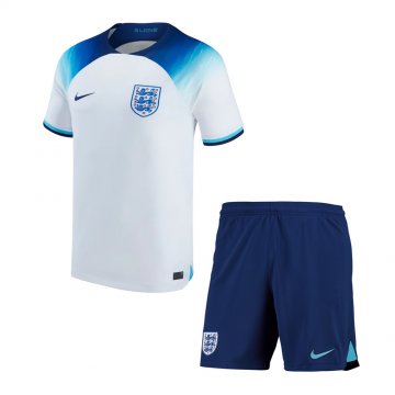 England 2022 Home Soccer Jerseys + Short Kid's