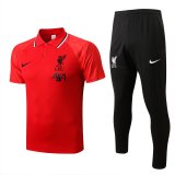 Liverpool 2022-23 Polo Soccer Polo + Pants Men's