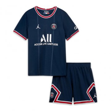 2021-22 PSG Home Football Jersey Shirts + Short Kid's