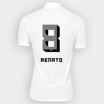 2016-17 Santos Home White Football Jersey Shirts Renato #8