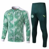 2019-20 Palmeiras Green/White Men's Football Training Suit(Jacket + Pants)