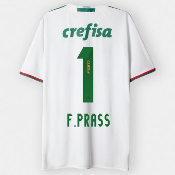 2016-17 Palmeiras Away White Football Jersey Shirts F. Prass #1