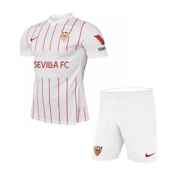 Sevilla 2021-22 Home Soccer Jerseys + Short Kid's