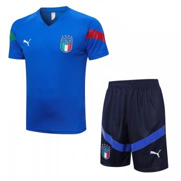 Italy 2022-23 Blue Soccer Jerseys + Short Men's