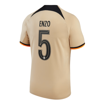 #ENZO #5 Chelsea 2022-23 Third Away UCL Soccer Jerseys Men's