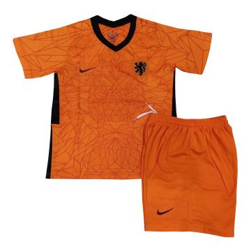 2020 Netherlands Home Kids Football Jersey Shirts+Short