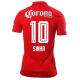2016-17 Toluca Home Red Football Jersey Shirts Sinha #10