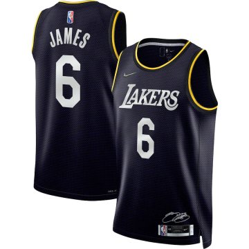 Los Angeles Lakers 2022 Black MVP SwingMen's Jersey - Select Series Men's (JAMES #6)