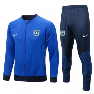 England 2022-23 Blue Soccer Jacket + Pants Men's