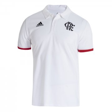 2021-22 Flamengo White Men's Football Polo Shirt