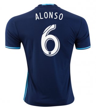 2016-17 Seattle Sounders Third Navy Football Jersey Shirts ALONSO #6