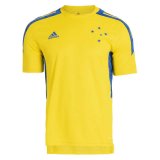 2021-22 Cruzeiro Yellow Short Football Training Shirt Men's
