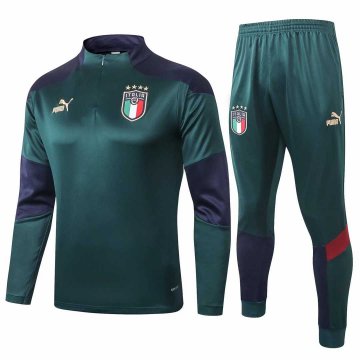 2019-20 Italy Green Men's Football Training Suit(Sweater + Pants)