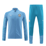 Manchester City 2023-24 Blue Soccer Jacket + Pants Men's