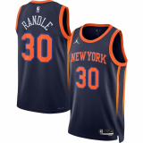 Julius Randle #30 New York Knicks 2022-23 Brand Navy Jerseys - Statement Edition Men's