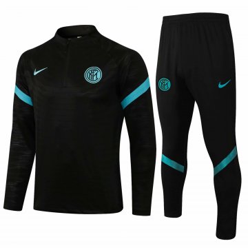 Inter Milan 2021-22 Black Football Training Suit Men's [20210705055]