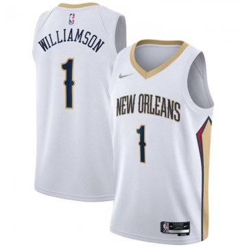 Orleans Pelicans 2022 White SwingMen's Jersey Men's 75 Years Edition