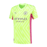 Manchester City 2023/24 Goalkeeper Green Soccer Jerseys Men's