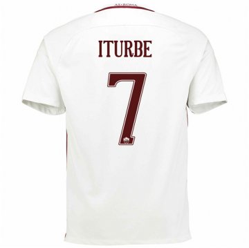 2016-17 Roma Away White Football Jersey Shirts Iturbe #7