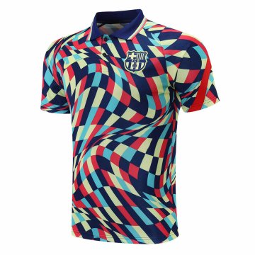 2020-21 Barcelona Colorful Men's Football Polo Shirt