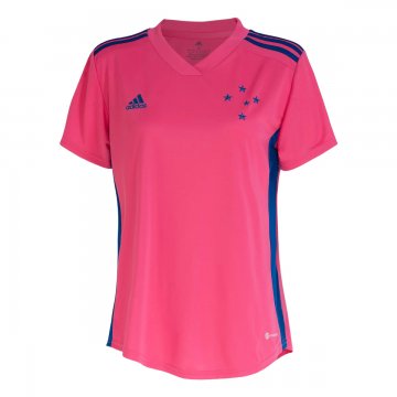 Cruzeiro 2022-23 Camisa Outubro Rosa Pink Soccer Jerseys Women's
