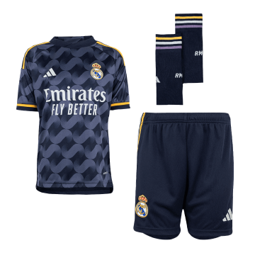 Real Madrid 2023-24 Away Soccer Jerseys + Short Kid's