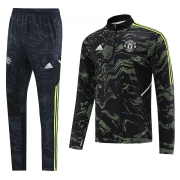 Manchester United 2022-23 Dark Green Soccer Training Suit Men's