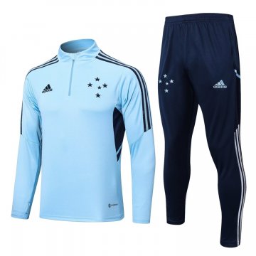 Cruzeiro 2022-23 Light Blue Soccer Training Suit Men's