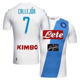 2016-17 Napoli Away White Football Jersey Shirts #7 Jose Callejon