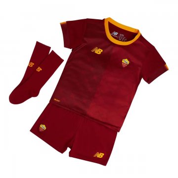 AS Roma 2022-23 Home Soccer Jerseys + Shorts + Socks Kid's