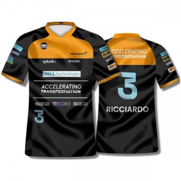 McLaren Daniel Ricciardo 2022 Black F1 Team T-Shirt Men's