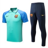 Barcelona 2022-23 Green Soccer Polo + Pants Men's