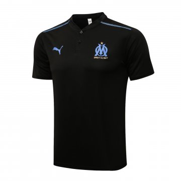 Olympique Marseille 2021-22 Black II Soccer Polo Jerseys Men's