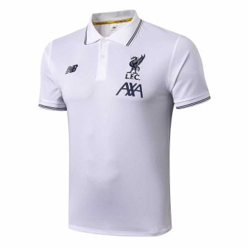 2019-20 Liverpool White Men's Football Polo Shirt