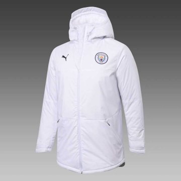 2020-21 Manchester City White Men's Football Winter Jacket