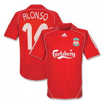 Liverpool 2006-2008 Retro Home Soccer Jerseys Men's