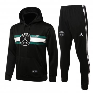 PSG x JORDAN 2021-22 Hoodie Black III Soccer Traning Suit (Sweatshirt + Pants) Men's