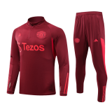 Manchester United 2023-24 Red Soccer Sweatshirt + Pants Men's