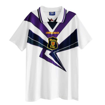 1996 Scotland Away White Retro Football Jersey Shirts Men