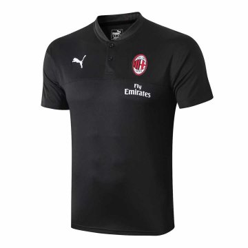 2019-20 AC Milan Black Men's Football Polo Shirt [39112174]