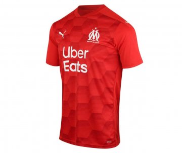 2020-21 Olympique Marseille Goalkeeper Red Men Football Jersey Shirts