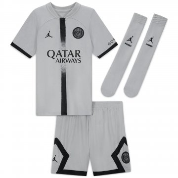 PSG 2022-23 Away Soccer Jerseys + Shorts + Socks Kid's
