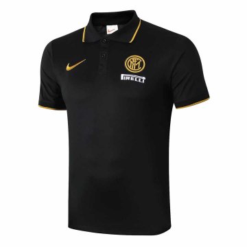 2019-20 Inter Milan Black Men's Football Polo Shirt [6012454]