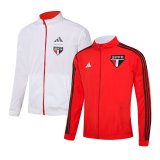 Sao Paulo FC 2023-24 Full-Zip On-Field Team Logo Anthem Reversible All Weather Windrunner Soccer Jacket Men's