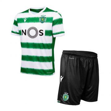 2020-21 Sporting Portugal Home Kids Football Kit(Shirt+Shorts)