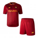 Roma 2022-23 Home Soccer Jerseys + Short Kid's