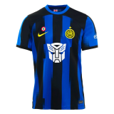 Inter Milan X Transformers 2023-24 Home Soccer Jerseys Men's